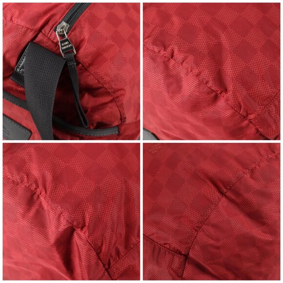 LOUIS VUITTON Damier Aventure Plat Ktical Boston Bag Red N23208 LV Auth 132525V - Picture 15 of 16